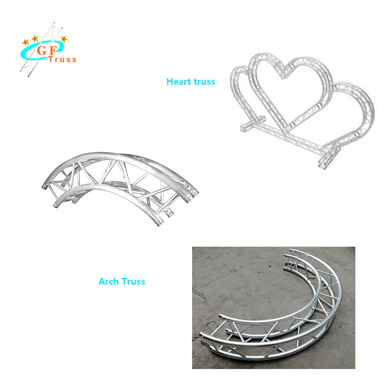 Aluminum Circle Spigot Lighting Roof Truss Silver Black Color