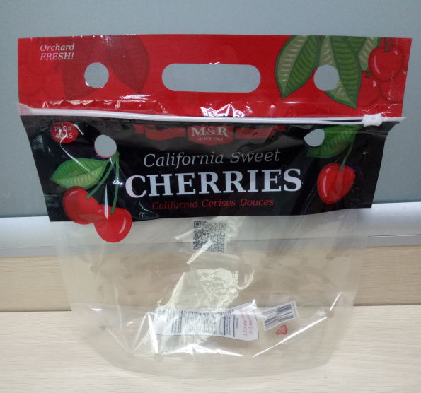 Quality fresh fruit grape bag with handle and holes