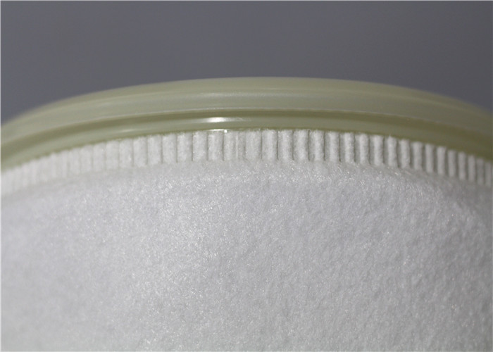 Oil 200 Micron Filter Bag , Industrial Filter Socks Polyester Material White Color