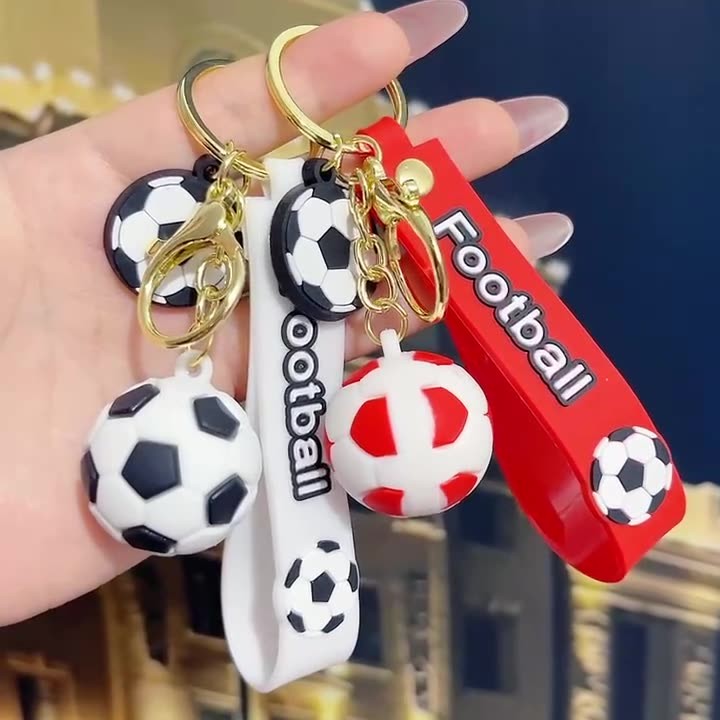 Football Keychains Accessories Cute Kawaii Key Chain Non-Toxic for Kids Boys Girls Women