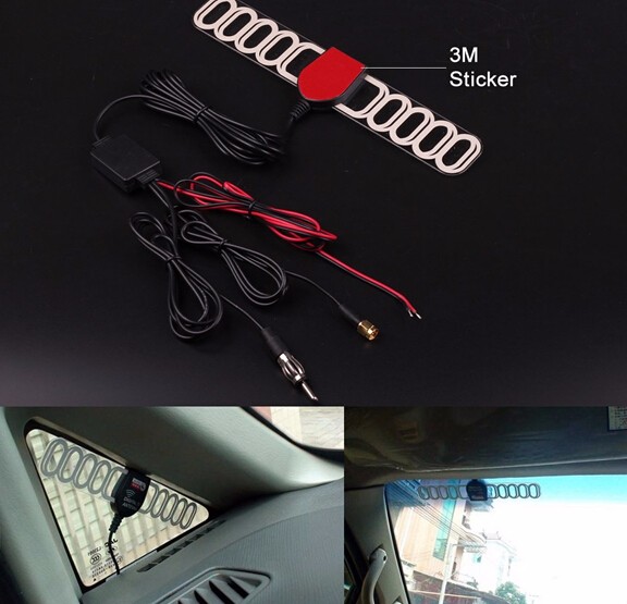 High performance 3-26dBi Uhf Car Tv Antenna Booster Tv Stick Antenna