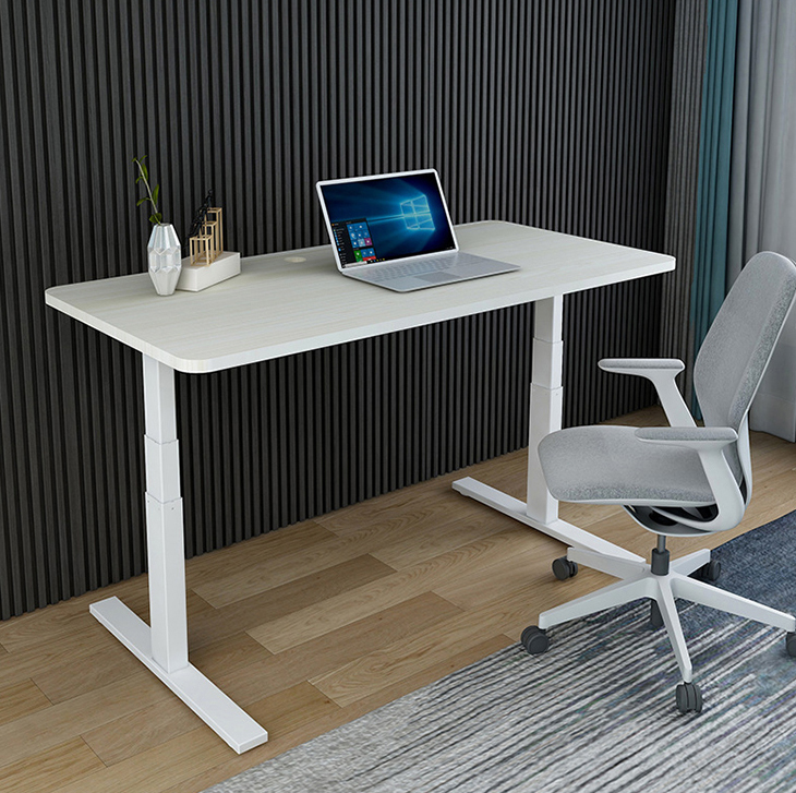 Custom Mechanical Sit Standing Desk with Up/Down Operation Panel and Memory Setting