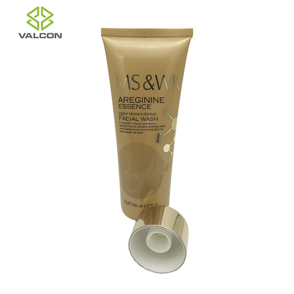 Logo Design Plastic Tube Containers For Facial Wash Cleansing UV Screw Cap