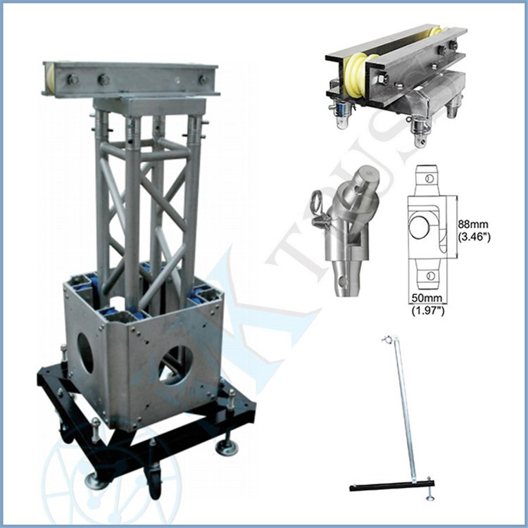 Truss Lift Ground Support Tower Aluminum Lighting System with Aluminum Alloy Certificate