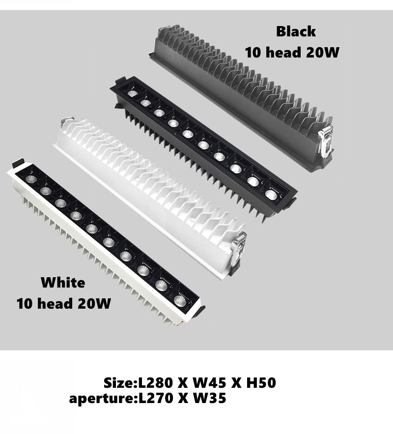 IP55 Ceiling Recessed Led Strip Lighting 7W 10W 2700K-3000K Warm White