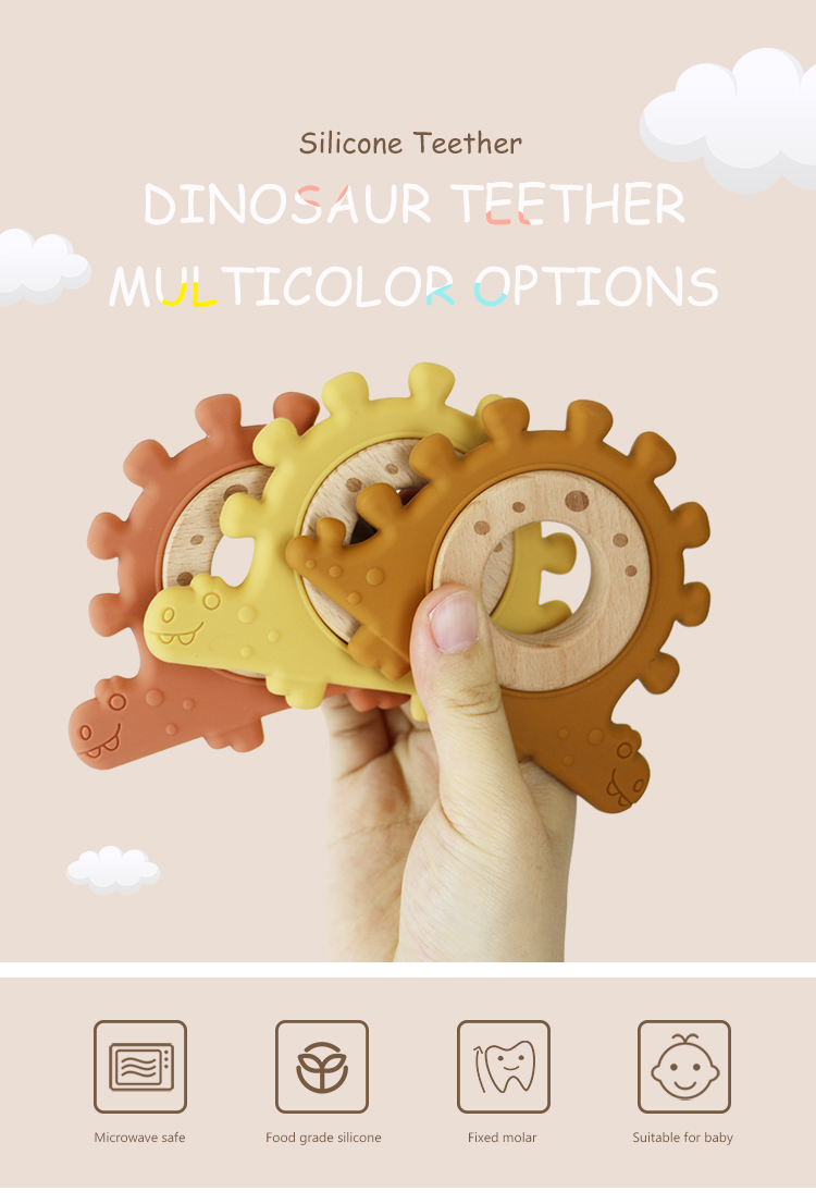 Multi Color Silicone Children Wooden Toys Wristband For Infant