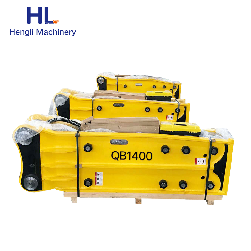 RM140 Mini Excavator Top Type In Chisel 135mm Hydraulic Hammer Rock Road Stone Breaker
