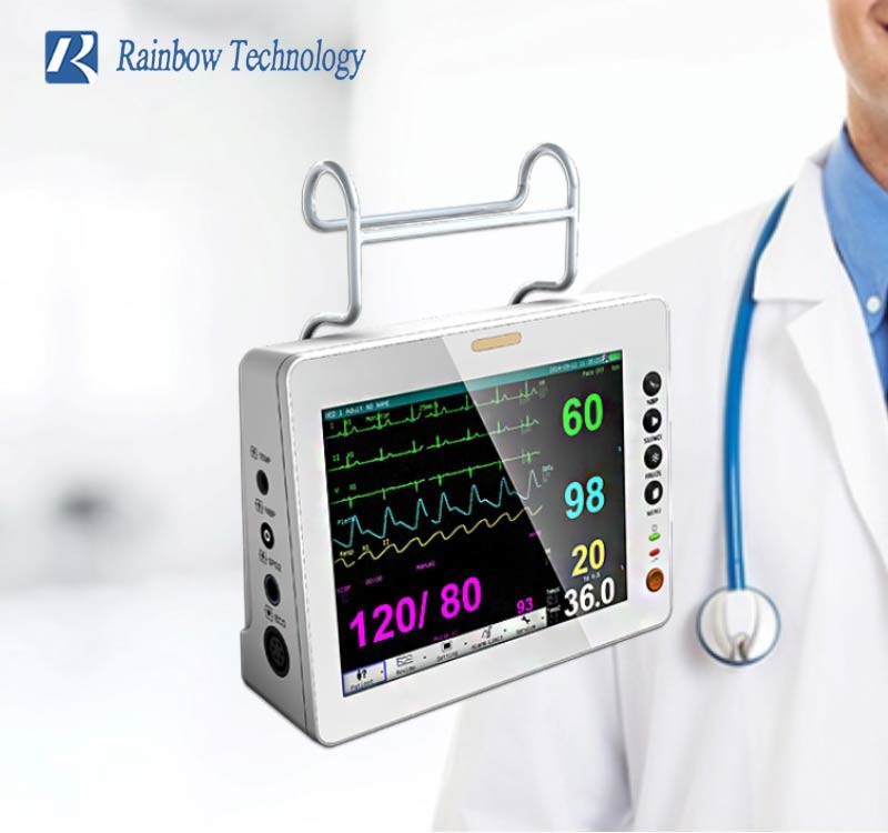 Lightweight 8 Inch Multi Parameter Portable Patient Monitor
