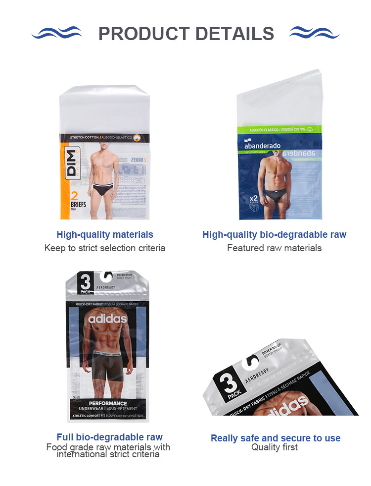 11X8Inch Underwear, Towel Or Paper Towel Packaging Bag Polyester Packaging Bag Can Be Sealed Repeatedly