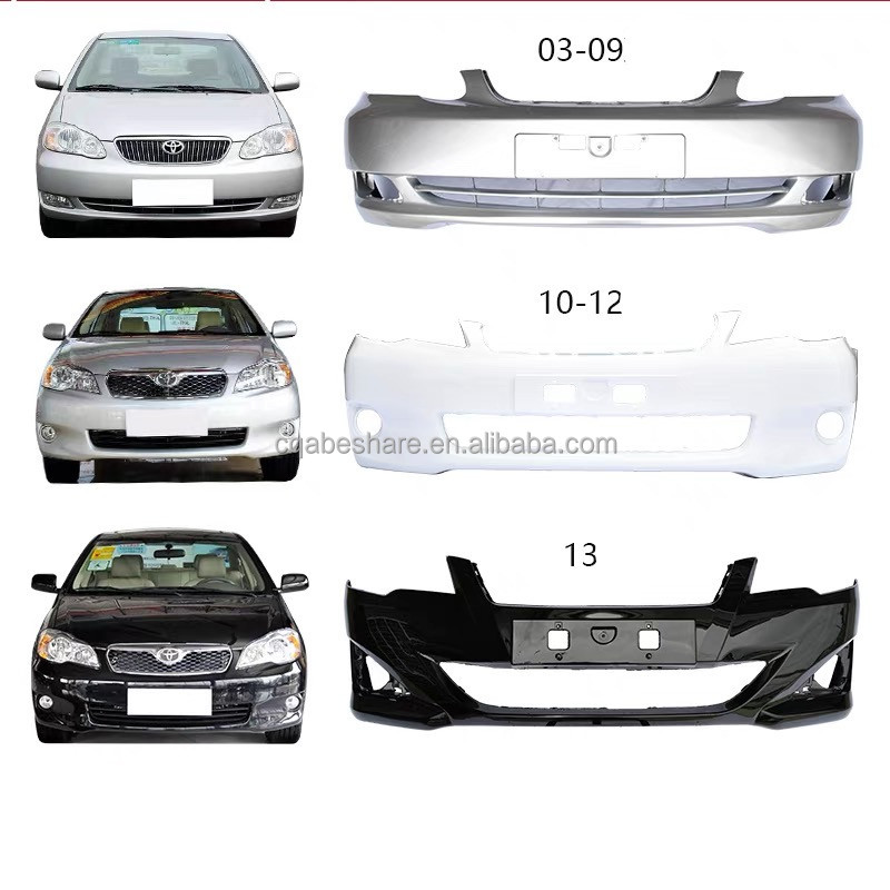 Car Make For Toyota Corolla Axio Fielder 2003-2015 Auto Body System Front Rear Bumper