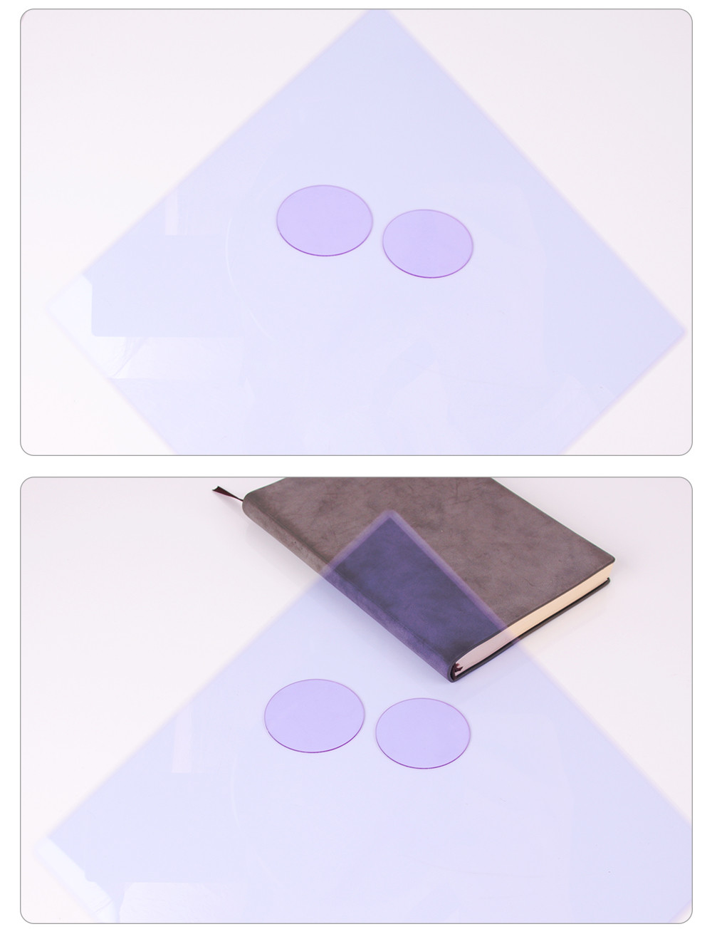 Double Sided Anti-Reflection Coating Customize Didymium Glass PNB586 BG20