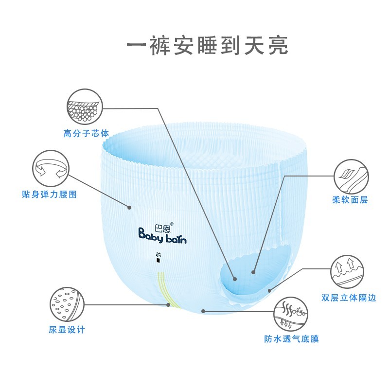 Hydrophilic Spunbond Disposable Diaper Pant Small Size Wetness Indicators