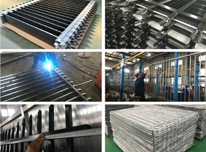 Galvanized Welded 1.8x2.4m Tubular Steel Fence OHSAS Approval
