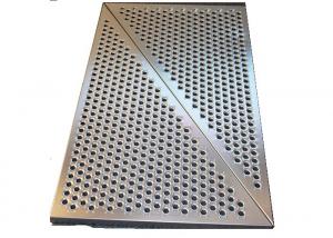 Buy cheap 3mm SS Round Hole Perforated Metal Panels For Wall Panelling With Floding Edge product