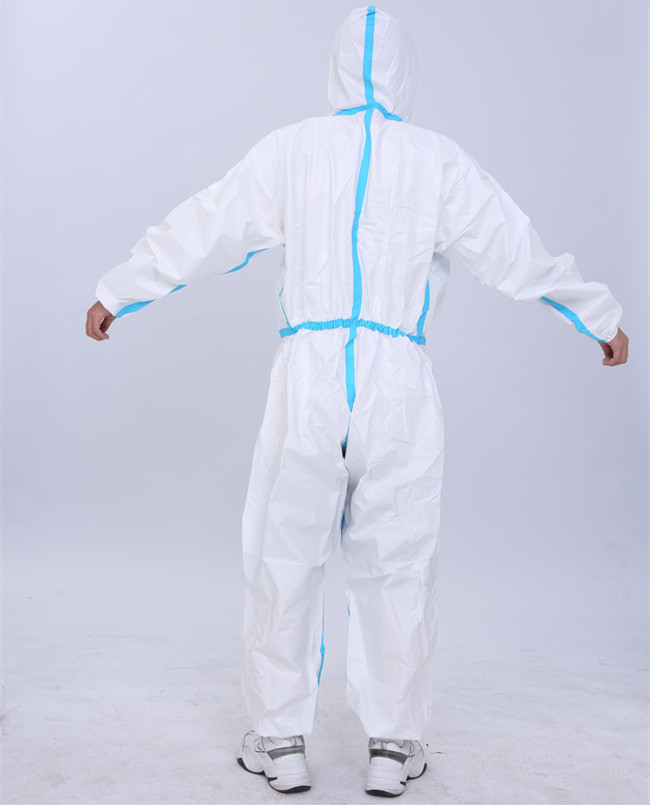 2500g Medical Protective Coverall Disposable Suit WaterProof 1.75KPa