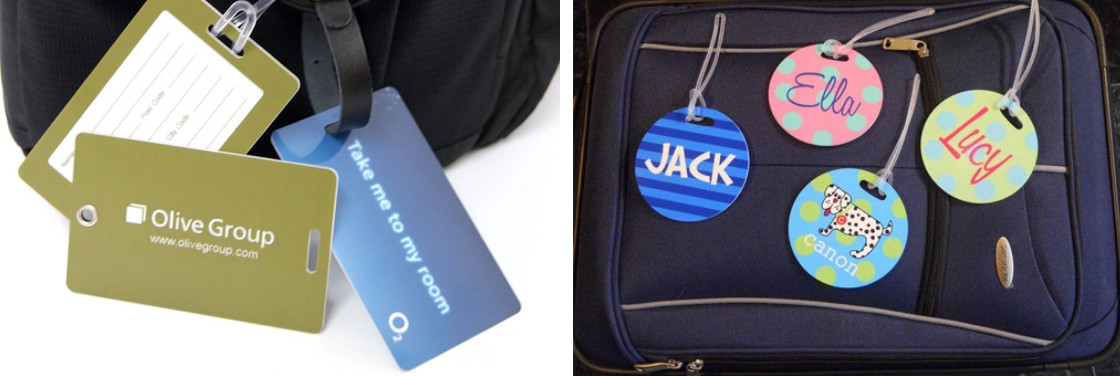 Personalized Hard Plastic PVC Luggage Tag Matte Surface Customize Size And Shape