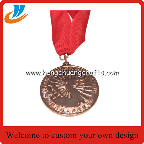 Sports metal medals, custom made metal engraved football-do medals factory