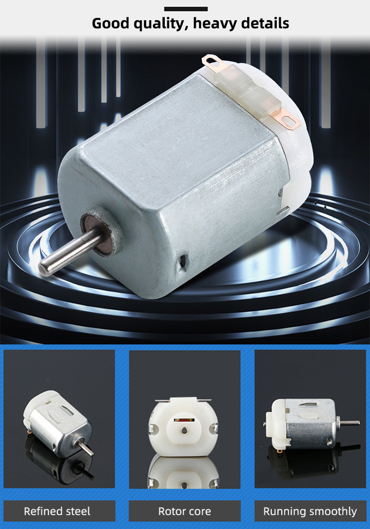 Faradyi Dc 3v Mini Geared Motor 17000-18000r/min Car 3 V High Speed Brush Small Electric Mini Micro Dc Toy Motor Low Voltage /