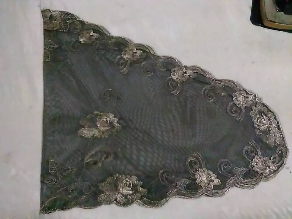 Headcover mantillasEmbroidery Lace Veils Catholic Church Mass Veil Chapel Lace with different color