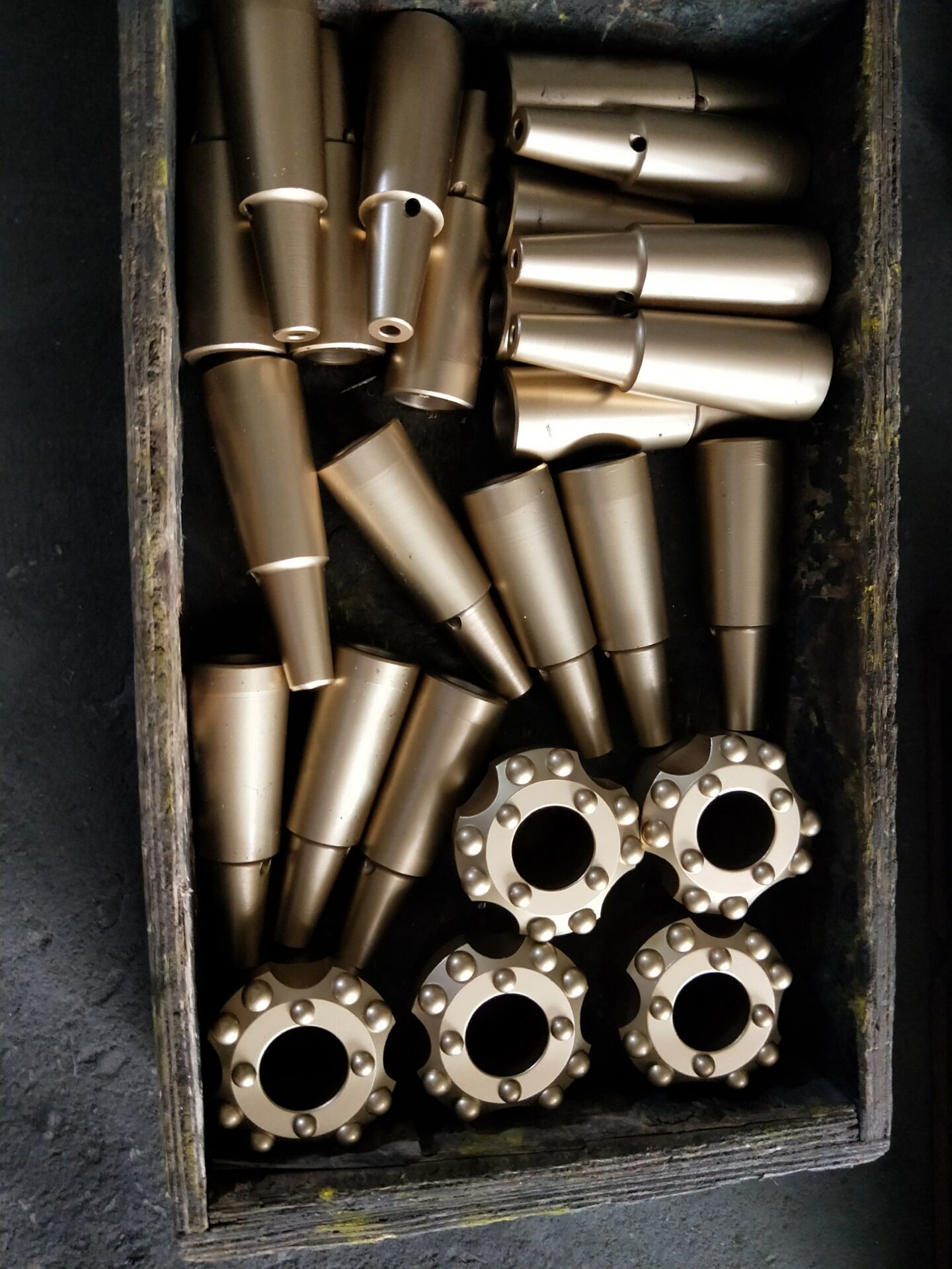 6/12 Degree Pilot Adapter Reaming Drill Bit For Cut Holes Quarry Mining , Flat Shape