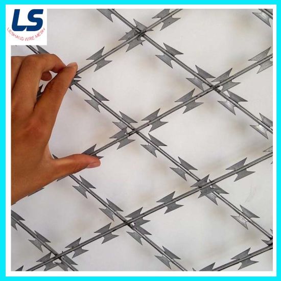 Stainless Steel Concertina Razor Barbed Wire,blade barbed wire mesh fence