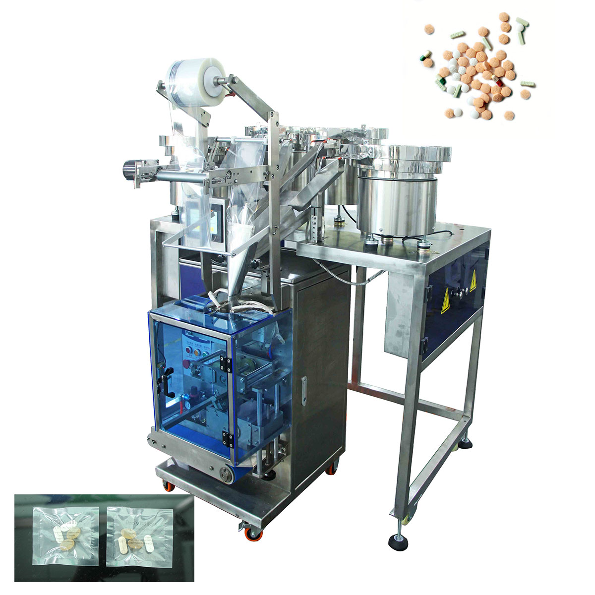 Multi-function Four Vibrator Bowl Automatic Packing Counting Sealing packaging machines