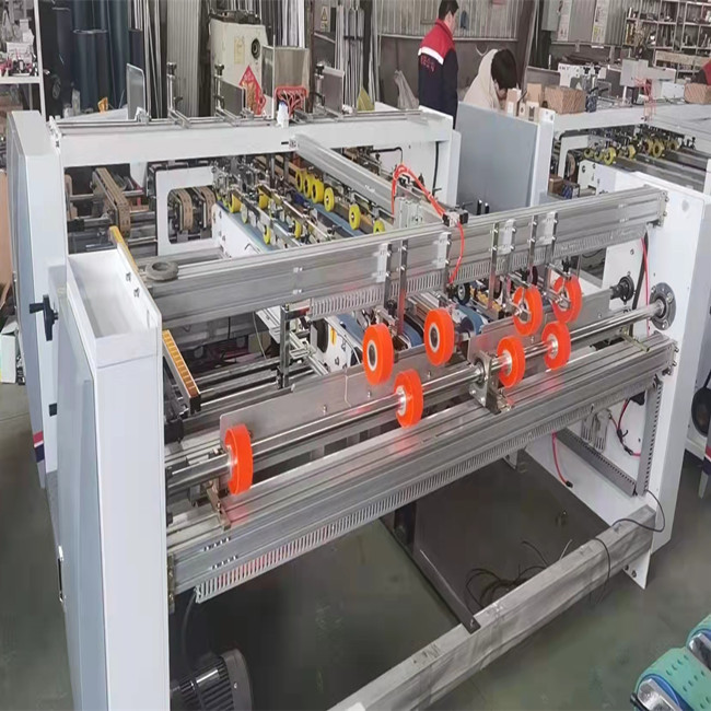 2000mm High Speed 2 Pieces Corrugated Carton Folder Gluer Machine Semi Auto