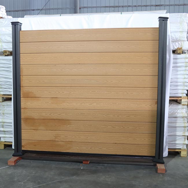 1.8m X 1.8m Wpc Fence Panels Embossed Co - Extrusion Outdoor Home Boards