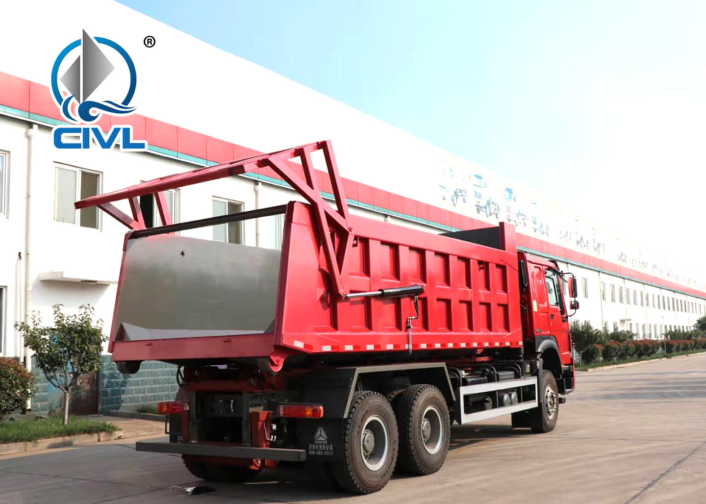 HOWO Carriage Detachable Garbage Compactor Truck Special Purpose Vehicle
