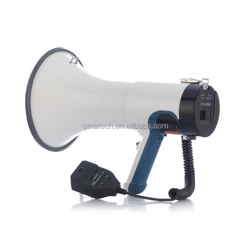 1 Channel 2022 80W 12V Handheld Rechargeable Megaphone with Siren No Water Resistance