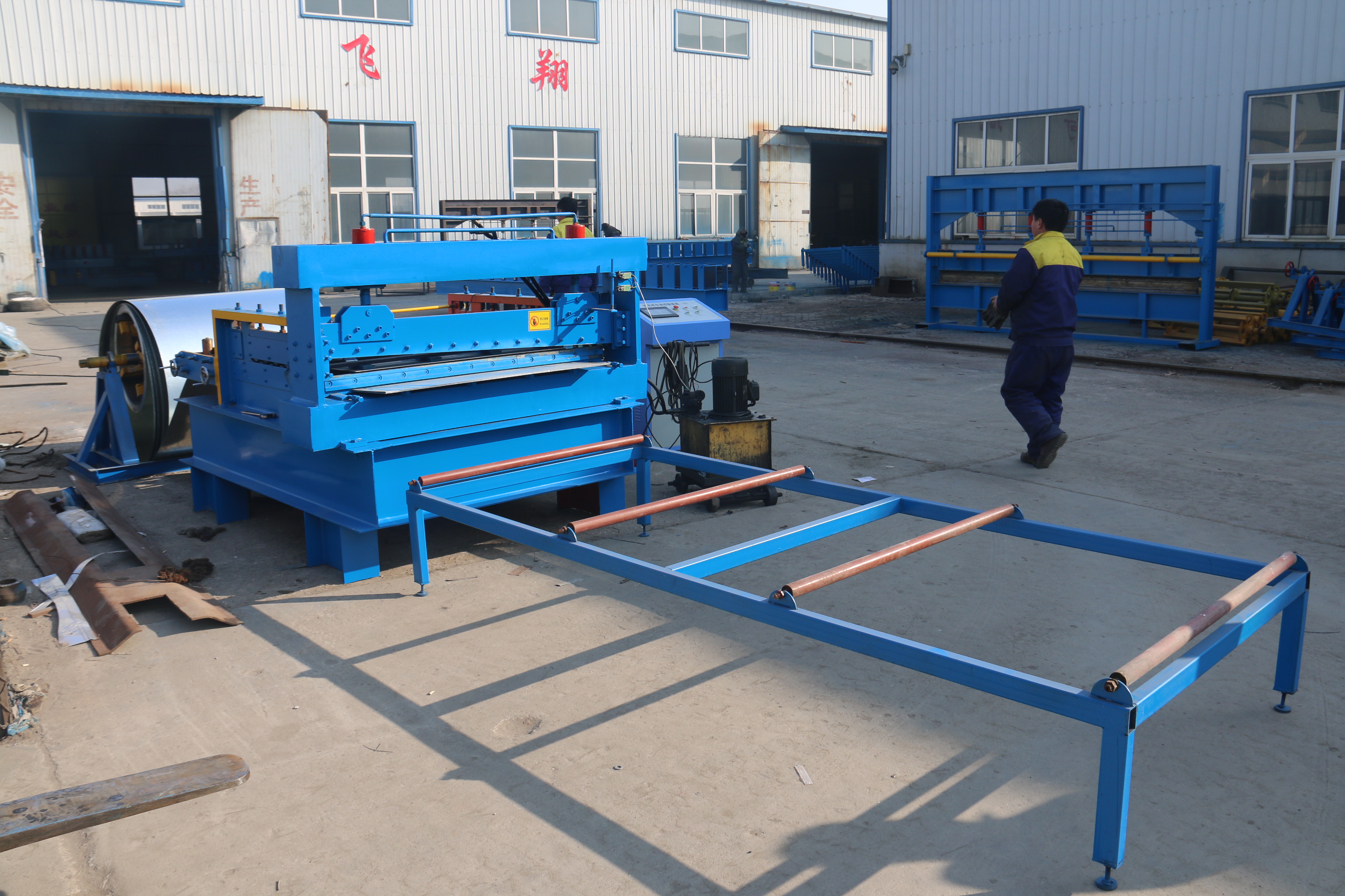 12m/min Color Steel Roll Forming Machine Cut to Length Line