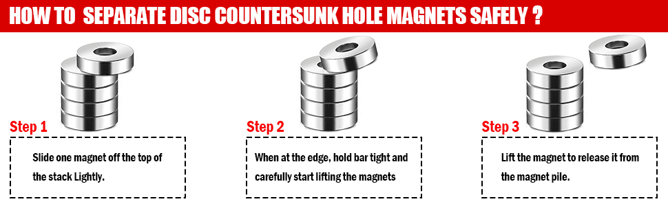 Permanent Rare Earth Neodymium Magnet with Countersunk Hole High Temperature Resistant
