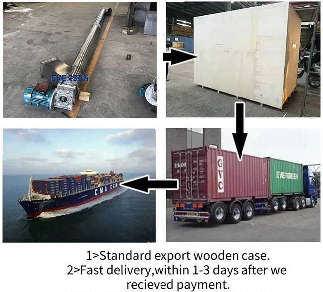 Electric Drive Type Auger Grain Screw Conveyor For Food Industrial