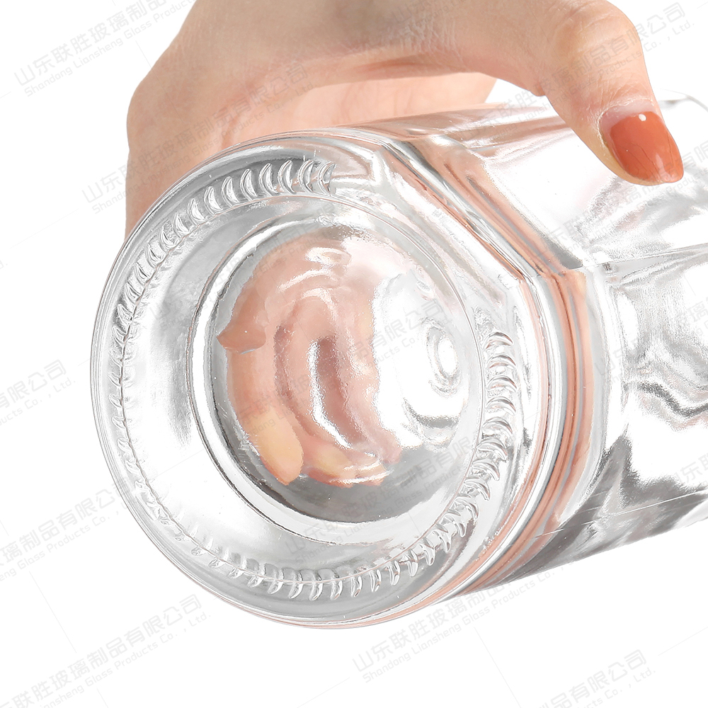 Bottle Color Customied 375ml Clear Matte Black Rum Whisky Spirit Vodka Glass Bottle