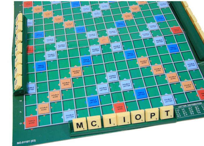 Scrabble Game Set Chess Games Scrabble Letters Tile Board Toy Magnetic Blocks For Toddlers