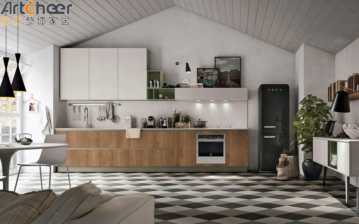 Customized Color Modern Stylish Kitchen Cabinet with Island Sink Base Configuration