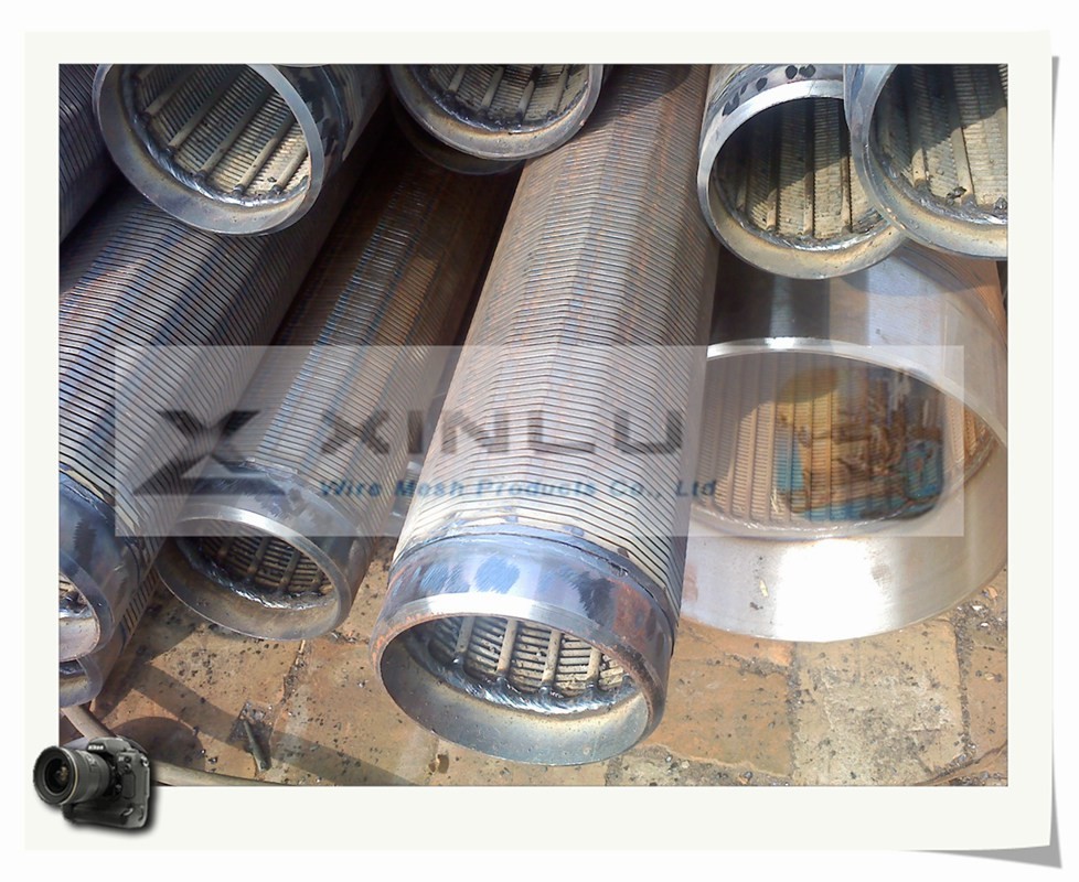 30 - 3000 Micron Filter Wedge Wire Screen Pipe V Wire Galvanized Carbon Steel Pipe