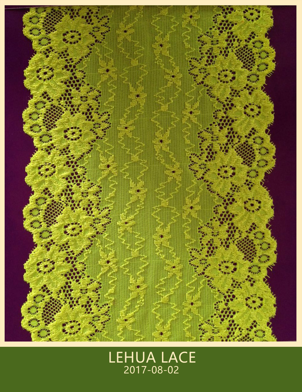 Hot Selling and nice quality Nylon Spandex Stretchy Brazil Lace from China