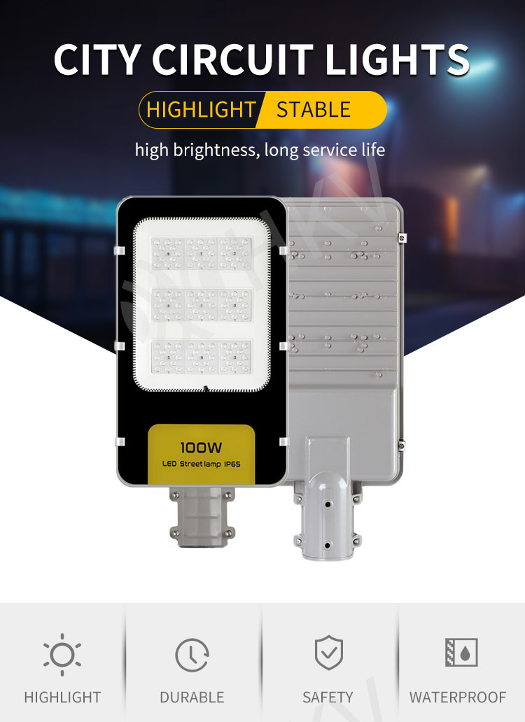IP65 20W/30W/50W/100W/150W/200W Led Light Street Lamp Head Outdoor Road Lamp