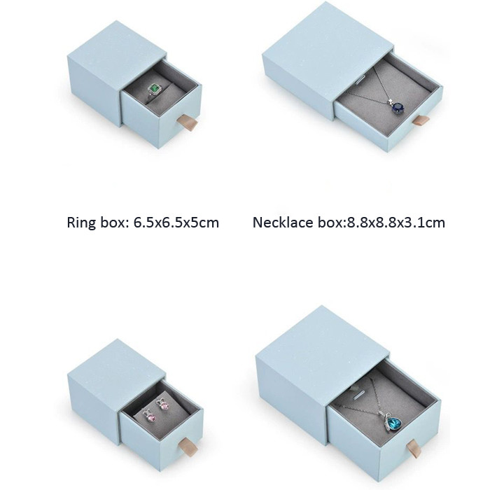 Cardboard Pendant Jewelry Ring Necklace Boxes Handmade With Paperboard