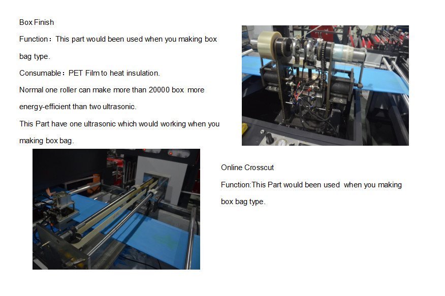 Environmental PP Non Woven Bag Making Machine For D Cut Bag Full Automatic