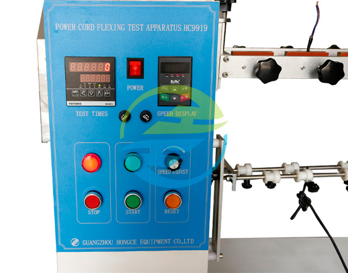 Rate Of Flexing 10~60 Rpm Adjustable Power Cord Flexing Tester With Plug Socket Tester
