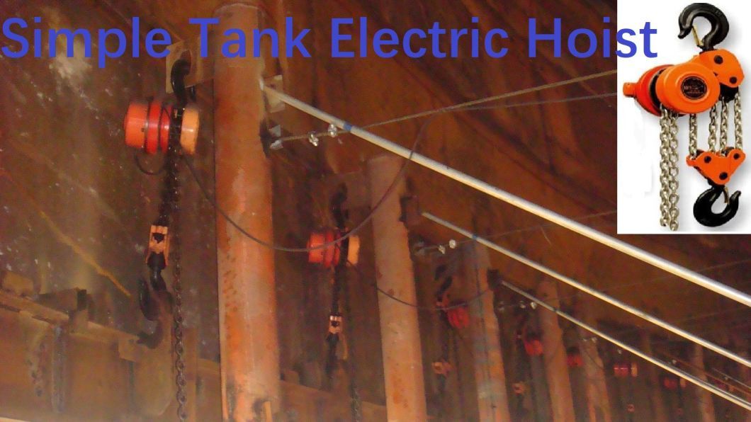 Simple Electric Hoist for Tank Lifting Construction