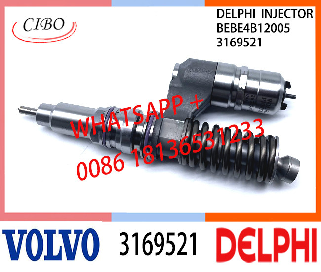VOL 3169521 BEBE4B12005 Fuel engine Diesel Injector 3169521 BEBE4B12005 A3 for VOL D12 3039 US2000 SPEC 345/385/425