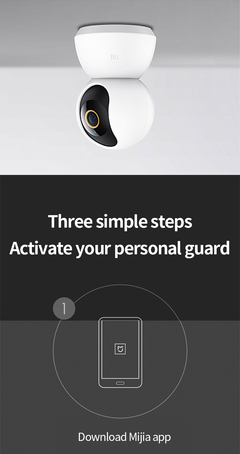 Xiaomi Mijia Mi 360 Home Security Camera 2K 1296P WiFi Night Vision Wireless Webcam AI Smart IP Camcorder Protect Home S