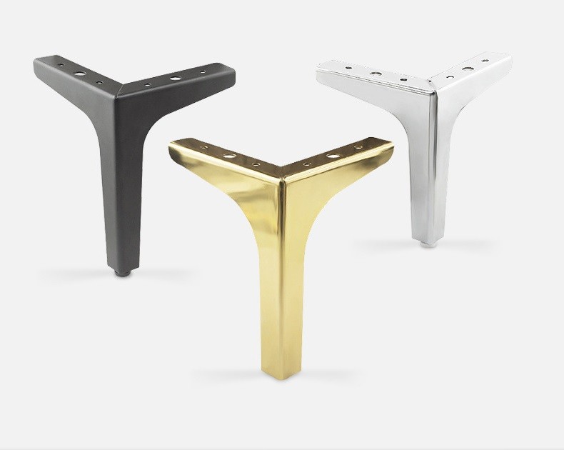 Metal Sofa Corner Feet Furniture Hardware Fittings Chrome Furniture Leg For Sofa