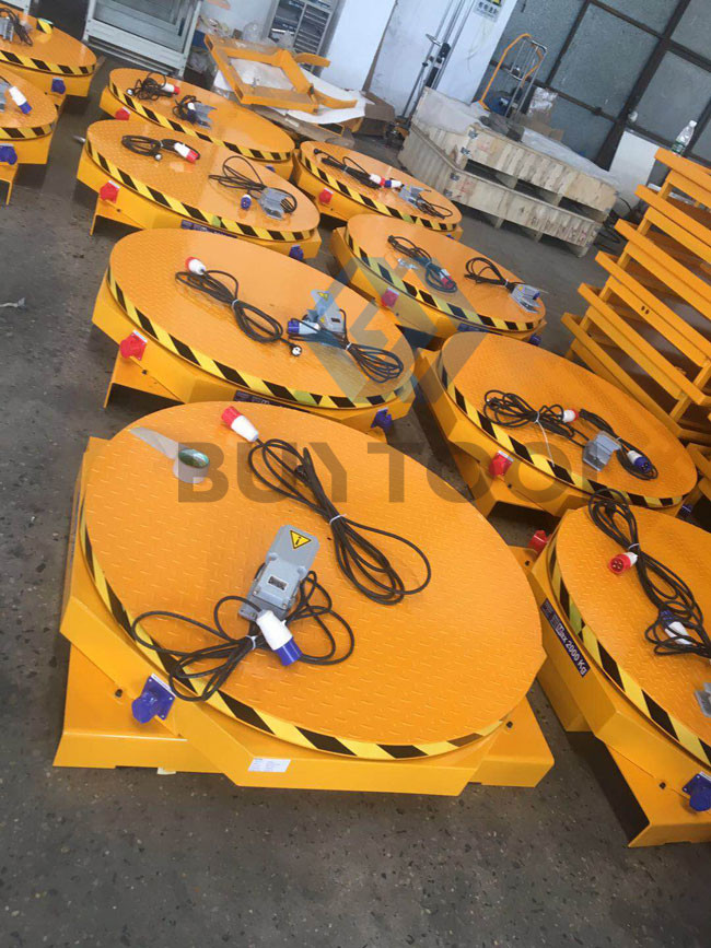 Manual Pallet Wrapper Turntable Machine For Hydraulic Platform Truck Lift Table 2000KG