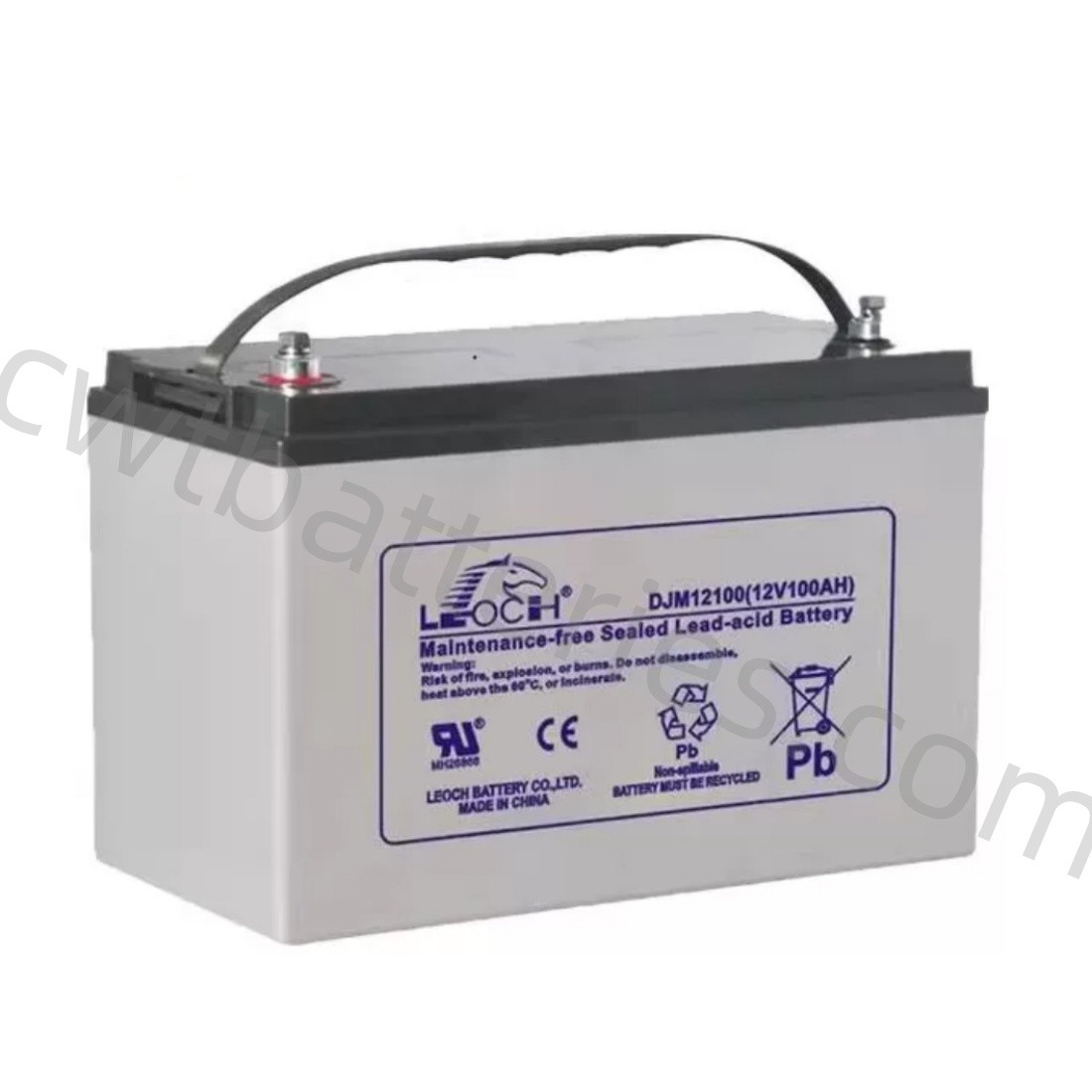 LEOCH DJM12100 Sealed Valve Regulated VRLA Batteries 12V 100AH For Solar UPS