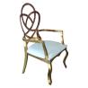Buy cheap Flower Design Arm Chair Reception Chair Dining Chair For Wedding from wholesalers