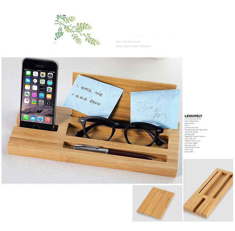 Carbonized bamboo phone stand tablet kickstand with a Pen holder for iphoneX 7plus for samsung S7 EDGE